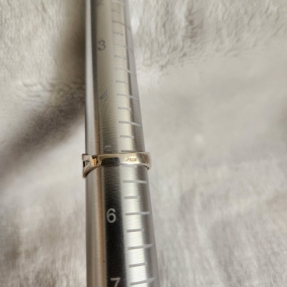 Sterling Silver and Green Amber Ring. Worn Once. Size 5 Adjustable - Picture 6 of 8